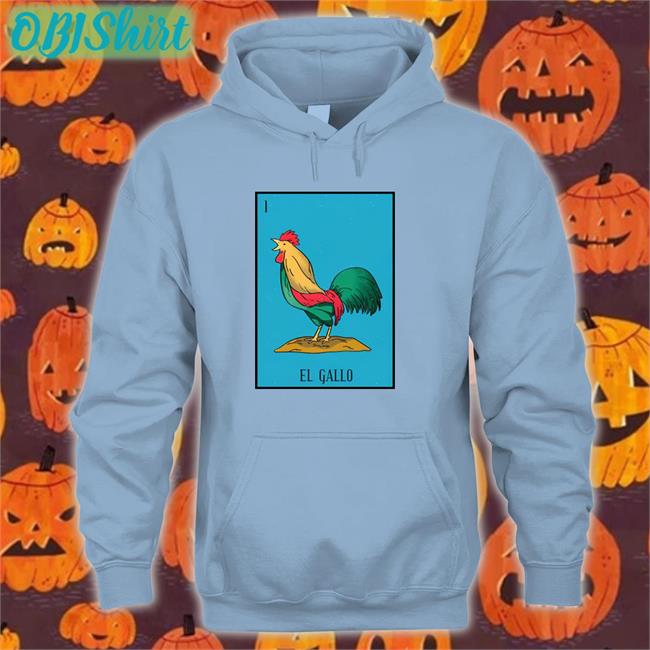 Mark Grant Wearing Loteria Mexicana El Gallo Shirt