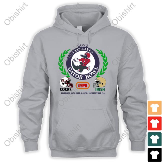 BullWard 2022 Taxslayer Gator Bowl Cocks And Irish Tee Shirts