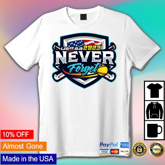 Official Usssa Texas Fast Pitch Never Forget 9 11 2023 Logo T-Shirt