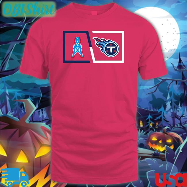 Houston Oilers And Tennessee Titans Shirts