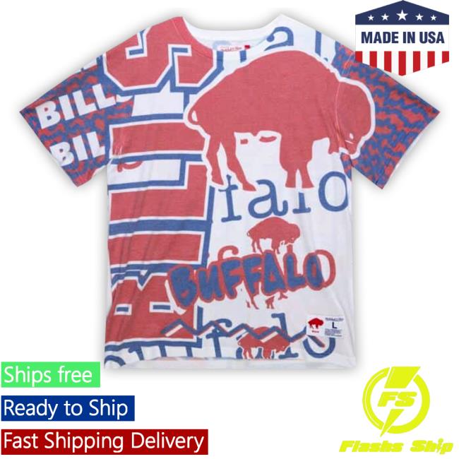 Jumbotron 2.0 Sublimated Ss Buffalo Bills Shirt Mitchellandness
