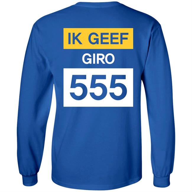 Geef Nu Giro 555 Shirt Jelle BrandtCorstius Geef Nu Giro 555 Shirt Jelle BrandtCorstius