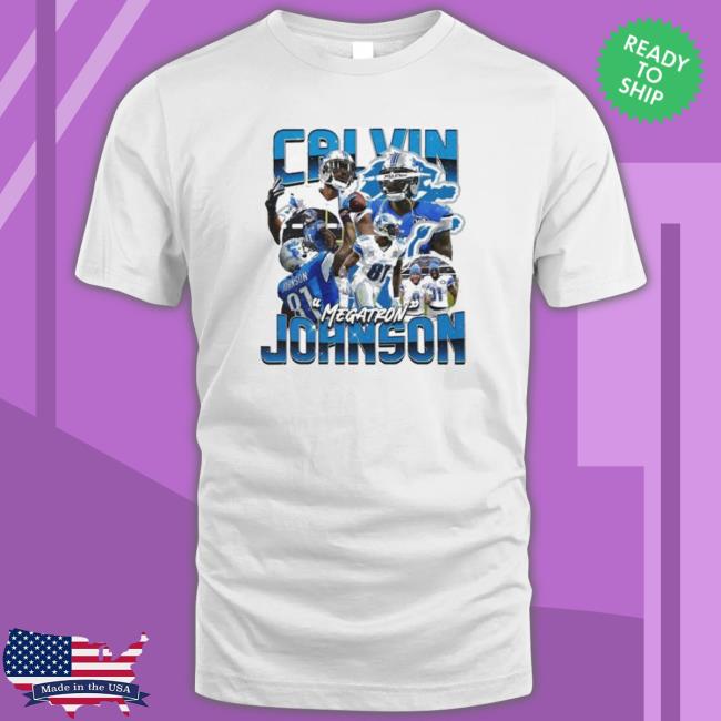 2023 Calvin Johnson Megatron Vintage Long Sleeve Shirt 2023 Calvin Johnson Megatron Vintage Hooded Sweatshirt
