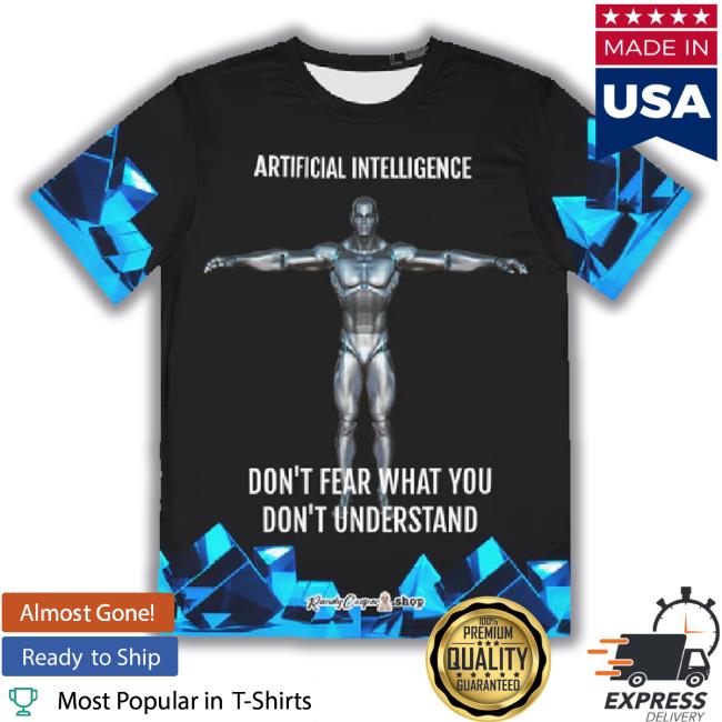 Don't Fear Ai T-Shirt, Men's Polyester Hoodie Sweatshirt