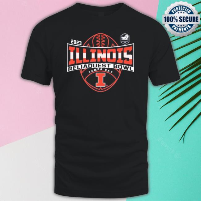 Illinois Football 2023 Reliaquest Bowl Tee Shirt Illinois Football 2023 Reliaquest Bowl Tee Shirt