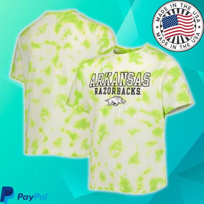 Trending Youth White Arkansas Razorbacks Tie-Dye Classic Shirt