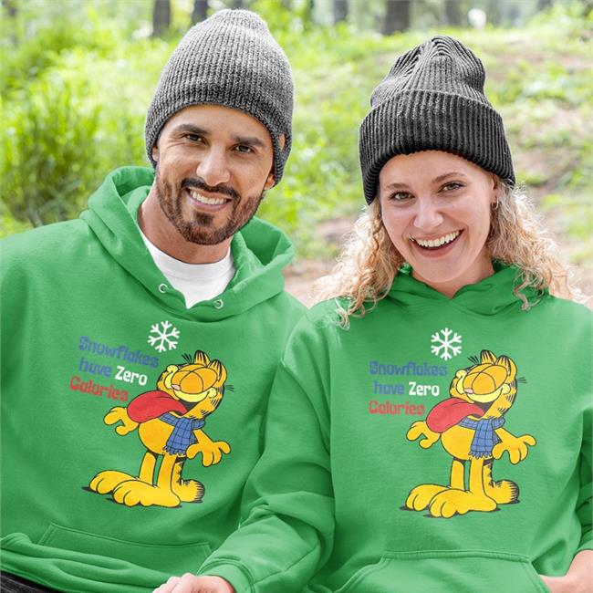Beepboop1278 Garfield Snowflakes Have Zero Calories Hoodie Edanonymemes