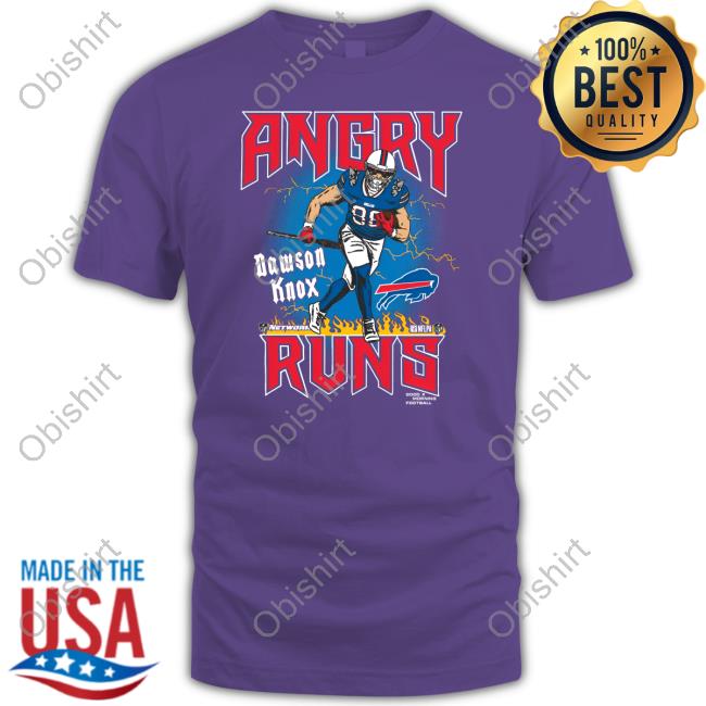 Dawson Knox Angry Runs Tank Top Homage Store Angry Runs Bills Dawson Knox Tank Top