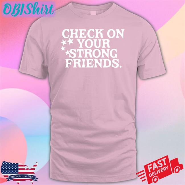 Josh Green Wears Check On Your Strong Friends Hooded Sweatshirt Mffl
