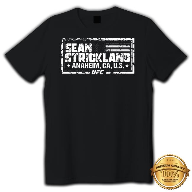 Ufc Sean Strickland Crest Hoodie Ufc Sean Strickland Crest Tee Shirt