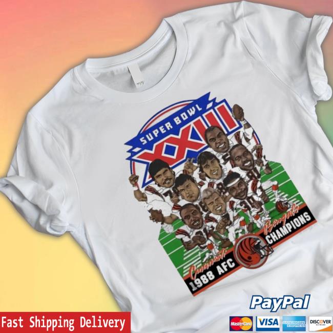 Official Vintage Cincinnati Bengals Super Bowl Xxiii 1988 tee shirt