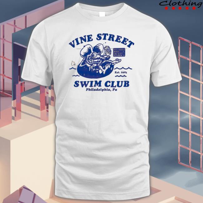 Vine Street Swim Club Philadelphia tee shirt
