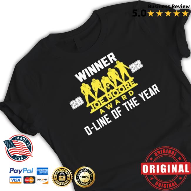 Official Winner Joe Moore Award 2022 O-Line Of The Year Crewneck Sweatshirt