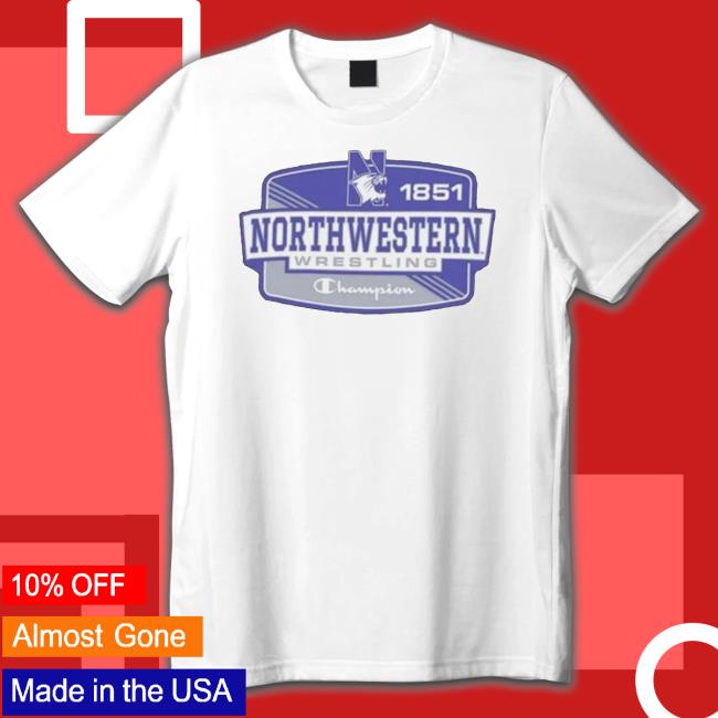 Northwestern Wildcats Established Champion Wrestling Shirt