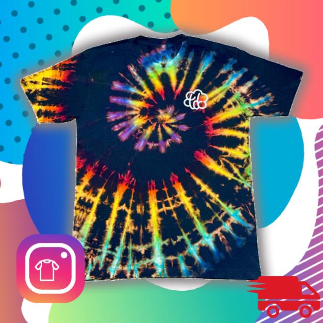 The Tie Dye Company Roygbiv Reverse Tie Dye Rainbow Spiral Tee