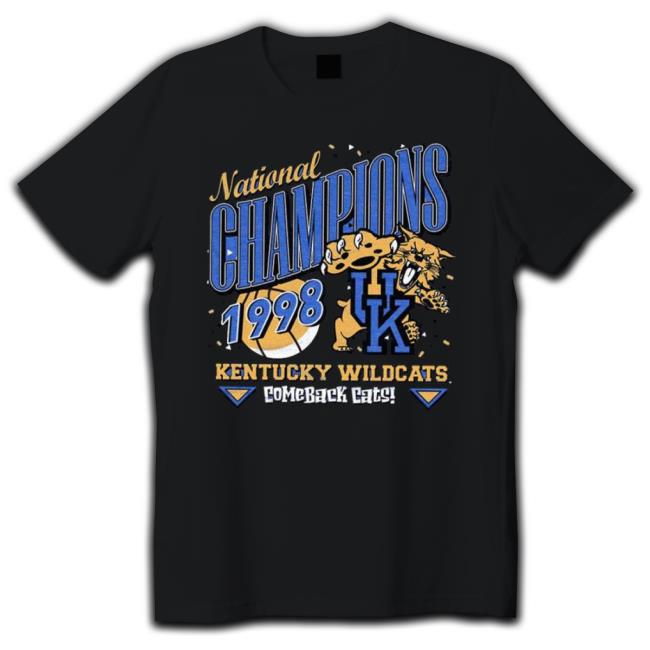 Kentucky National Champions 1998 Kentucky Wildcats Comeback Cats Shirt
