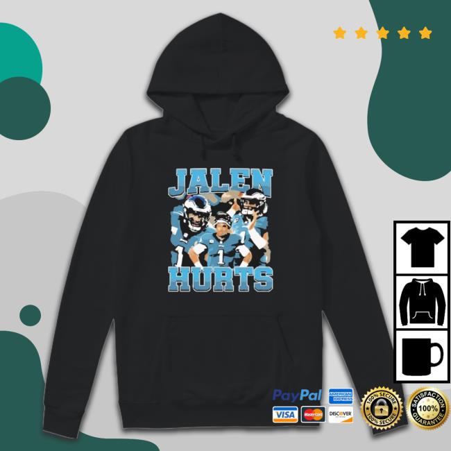 Jalen Hurts Number 1 American Football Crewneck Sweatshirt