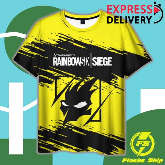 Yellow Title Rainbow Six Siege Print 3D Long Sleeve T Shirt