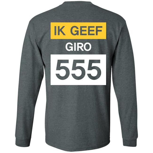 Geef Nu Giro 555 Shirt Jelle BrandtCorstius Geef Nu Giro 555 Shirt Jelle BrandtCorstius