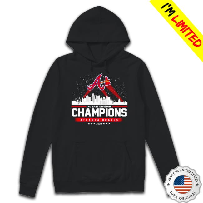 Atlanta Braves 2023 Nl East Champions Skyline Hoodie Atlanta Braves 2023 Nl East Champions Skyline Sweatshirt