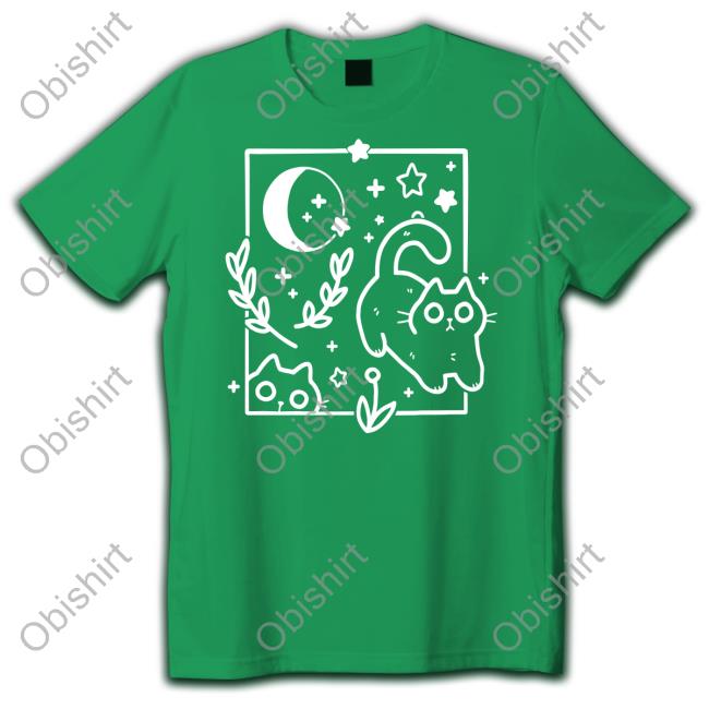 Crowlines Shop Midnight Hour T Shirt Cat