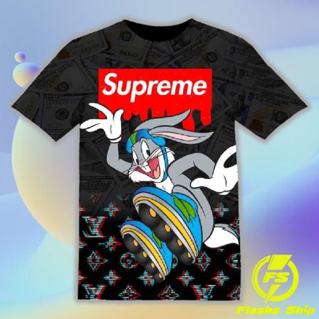 Cartoon Gift For Bugs Bunny Fan Black 3D T-Shirt ,All Over 3D Printed Shirts