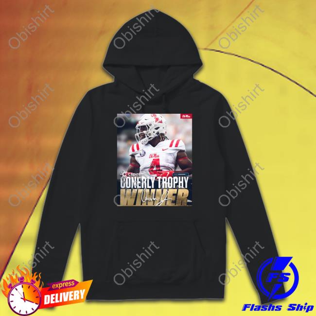Ole Miss Football Conerly Trophy Winner Quinshon Judkins Shirts Qaj4_