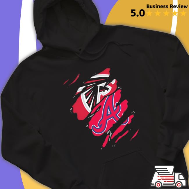 Official Falcons Braves Hooded Sweatshirt Official Falcons Braves Hoodie