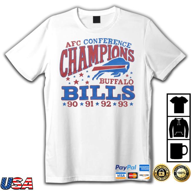 Homage Store Buffalo Bills 4 Time Afc Champions Hoodie