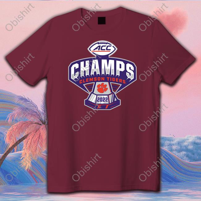 Clemson Tigers Blue 84 2022 Acc Football Conference Champions Tees