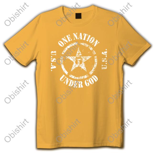 One Nation Under God Circle Star Shirt
