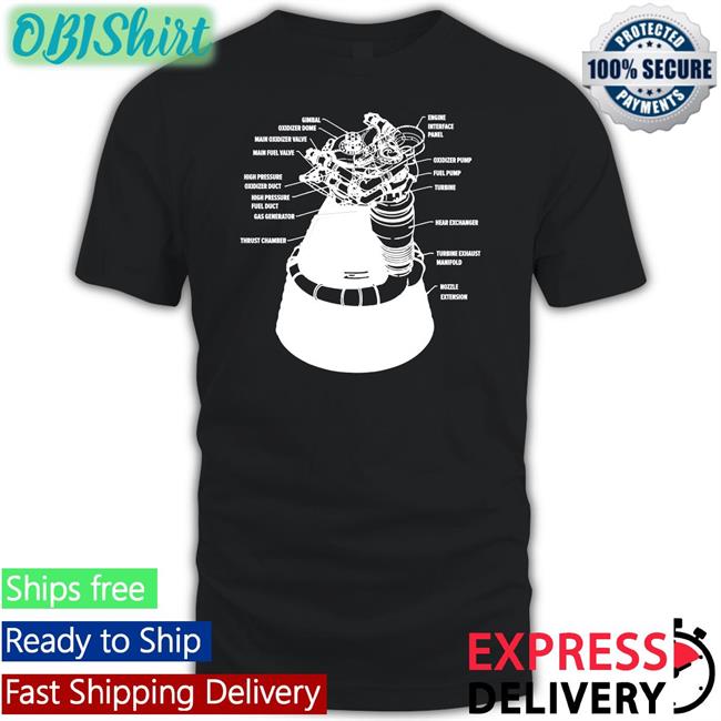 Everyday Astronaut F-1 Engine Schematics Shirt