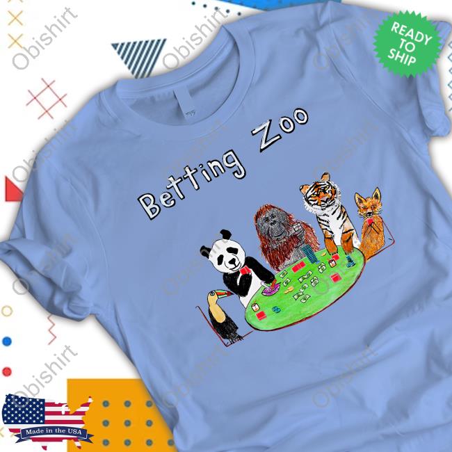 Dave Portnoy Wearing Betting Zoo Sweatshirt