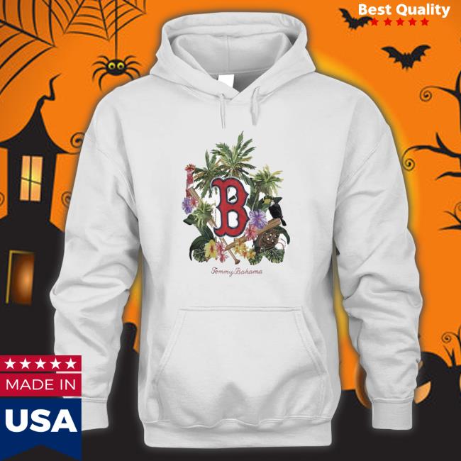 Boston Red Sox Tommy Bahama White Go Big Or Go Home Camp Button-Up Hoodie