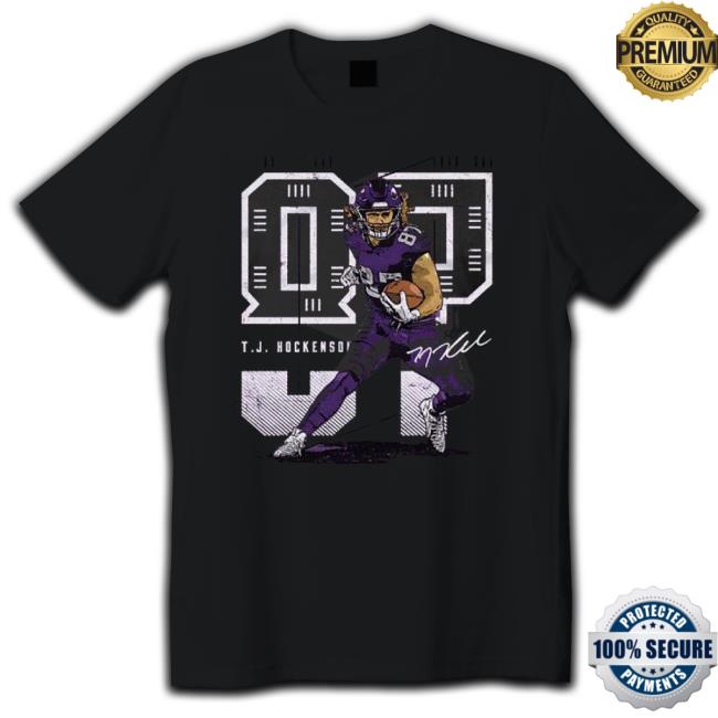 T.J. Hockenson Minnesota Vikings Future Signature Long Sleeve Shirt