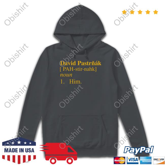 David Pastrňák [Pah-Stir-Nahk] Noun 1 Him Hoodie Sweatshirt