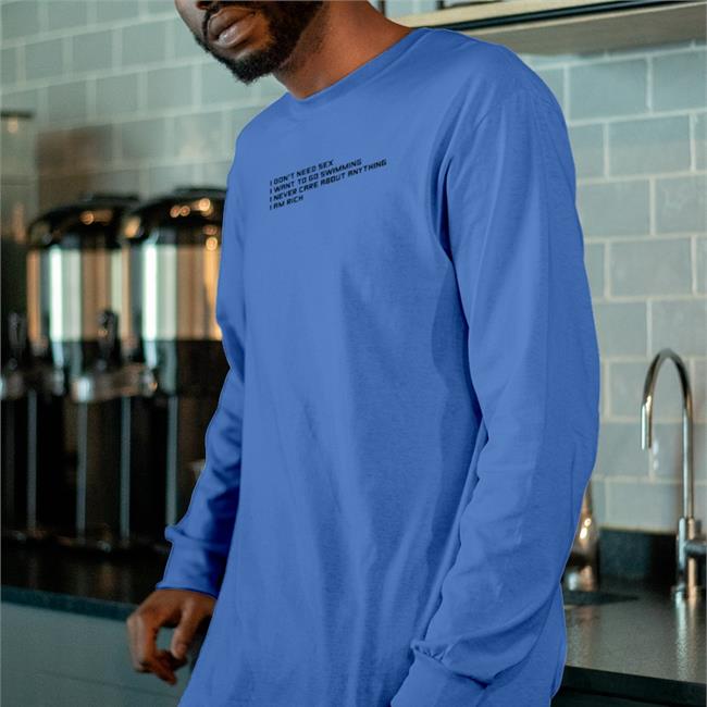 Poorly Translated Shirts I Don't Need Sex I Want To Go Swimming Sweatshirt Goodshirts Store