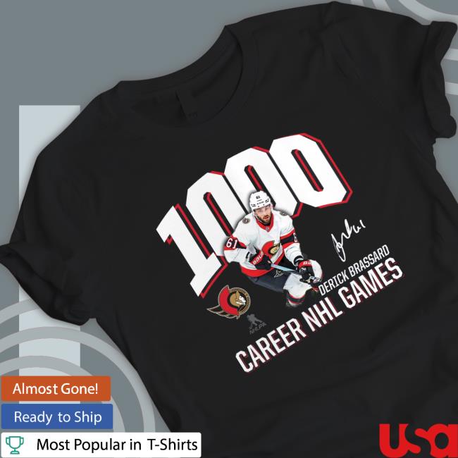 Derick Brassard Ottawa Senators 1,000 Career Games shirt