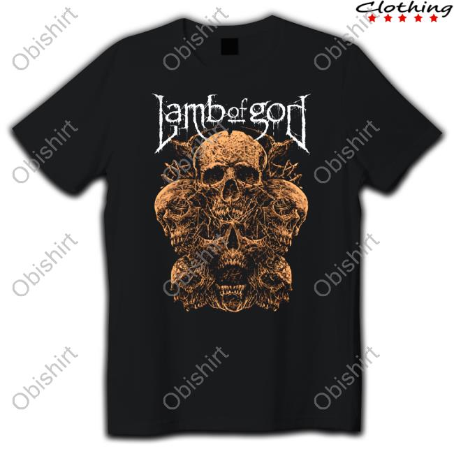 Lambofgod Halloween Rooted Skull Tee Shirt
