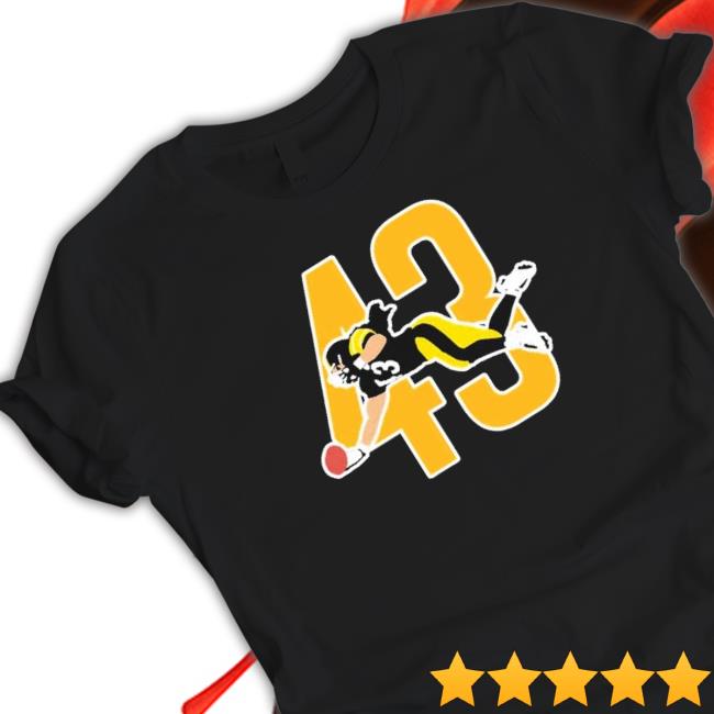 The Steel Curtain #43 Troy Polamalu Pittsburgh Steelers Team Shirt