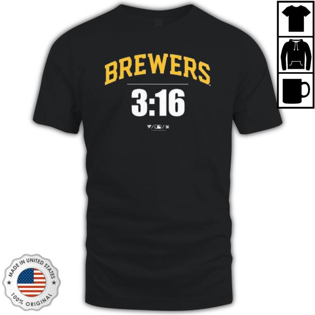 Milwaukee Brewers Branded 3 16 shirt Milwaukee Brewers Branded 3 16 Shirt