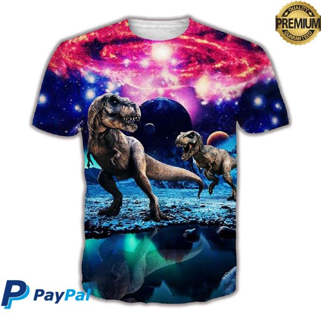 Galaxy Dinosaur Funny 3D Tee Shirt