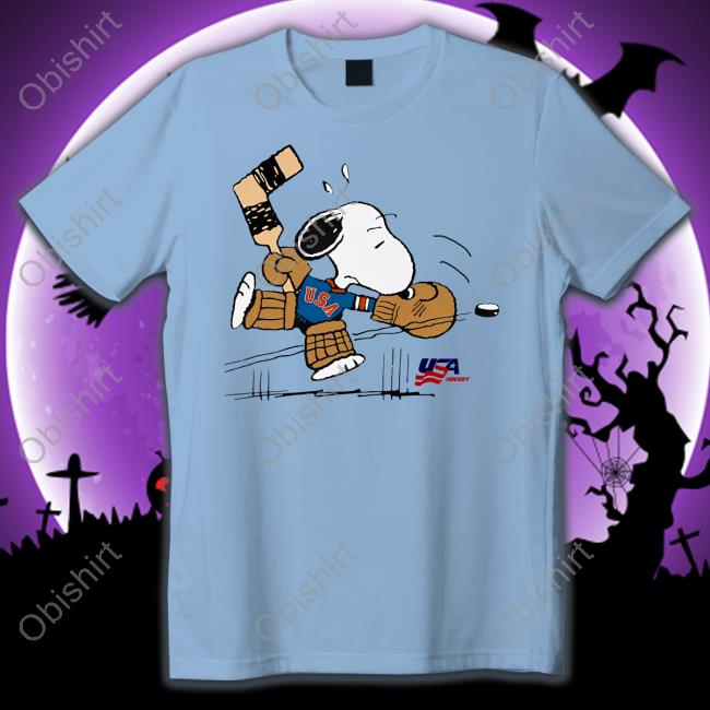 Streaker Sport merch Peanuts Usa Hockey Snoopy Goalie Hoodie