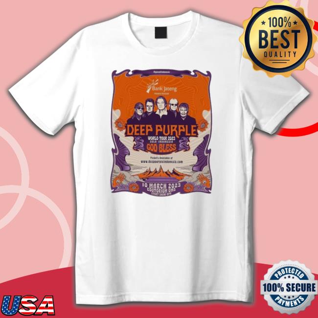 Official X T R E M E Deep Purple World Tour 2023 Solo Indonesia God Bless Shirts