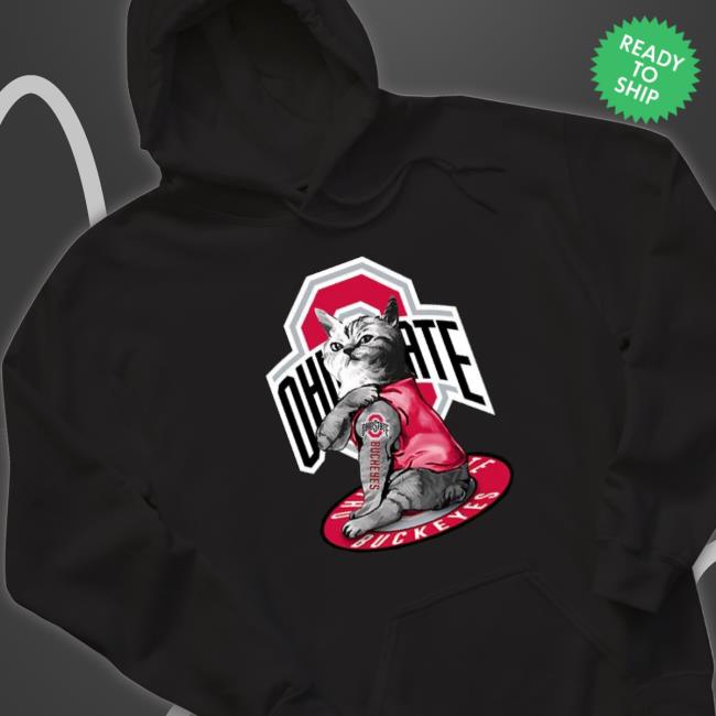 Official Cat Tattoo Ohio State Buckeyes Sweatshirt