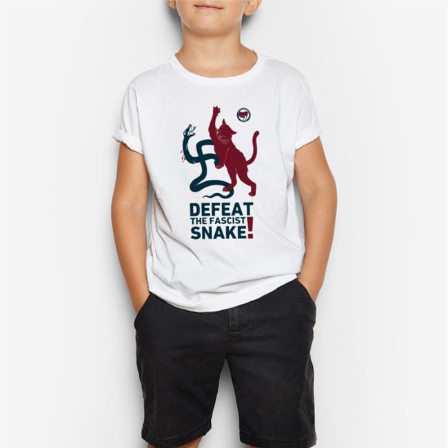 Soviet Cat Defeat The Fascist Snake Tee Antifaschistische Aktion