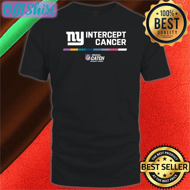 New York Giants Intercept Cancer Tee Shirt