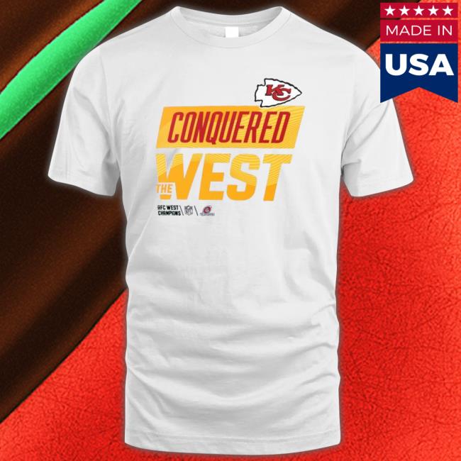 Conquered The West Kansas City Chiefs 2022 Afc West Division Champions Crewneck Sweatshirt