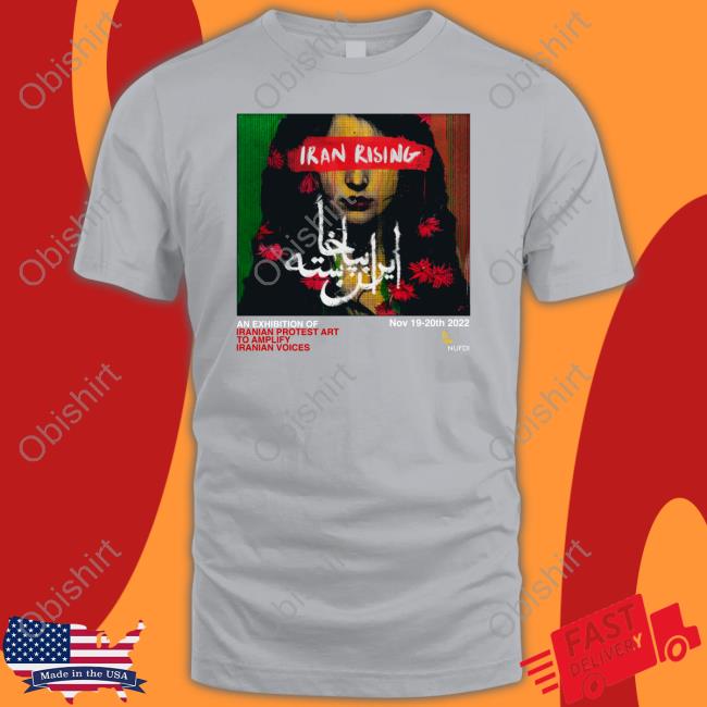 Iran Rising An Exhibition Of Iranian Protest Art To Amplify Iranian Voices Long Sleeve Tee Shirt NUFDIran