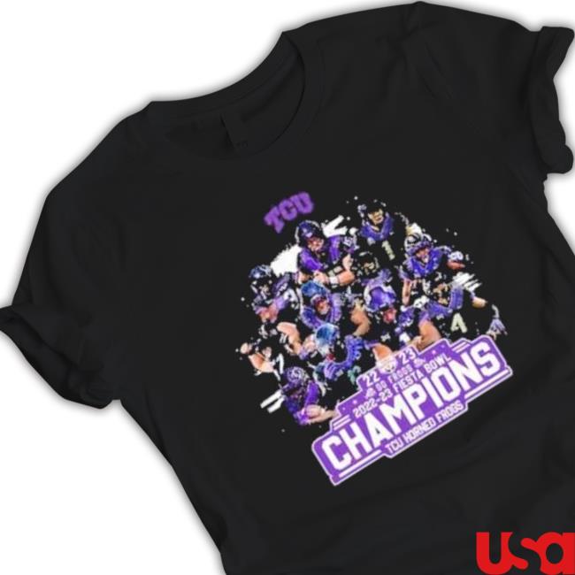 Tcu Horned Frogs 2023 Go Frogs Fiesta Bowl Champions T shirt